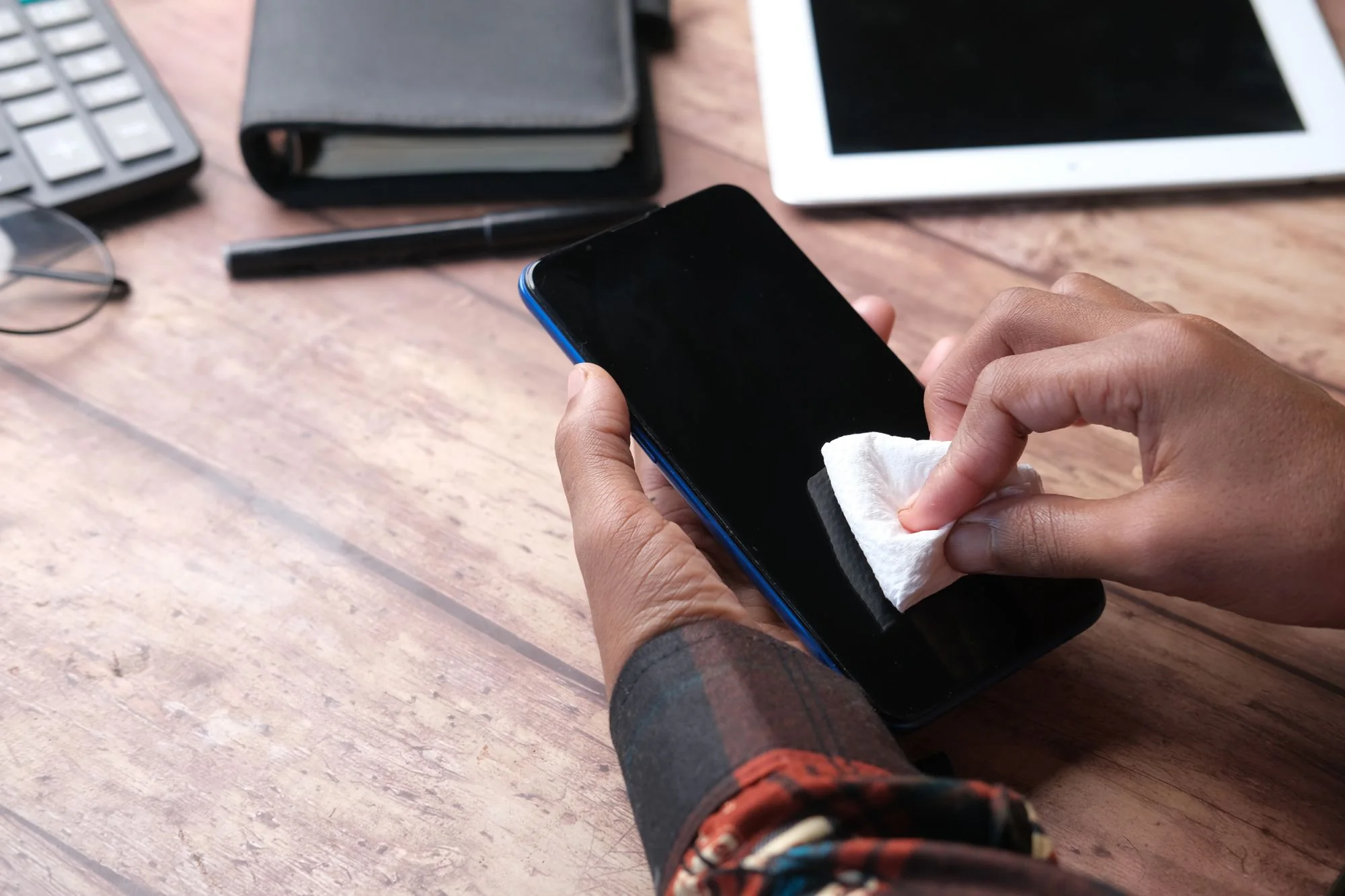 A clear touch policy protects screens, controls, documents, and active workstations.