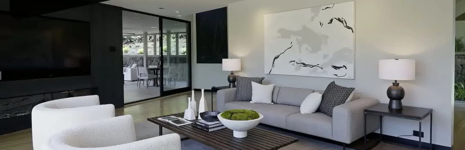 A polished Napa Valley living space prepared for guest arrival