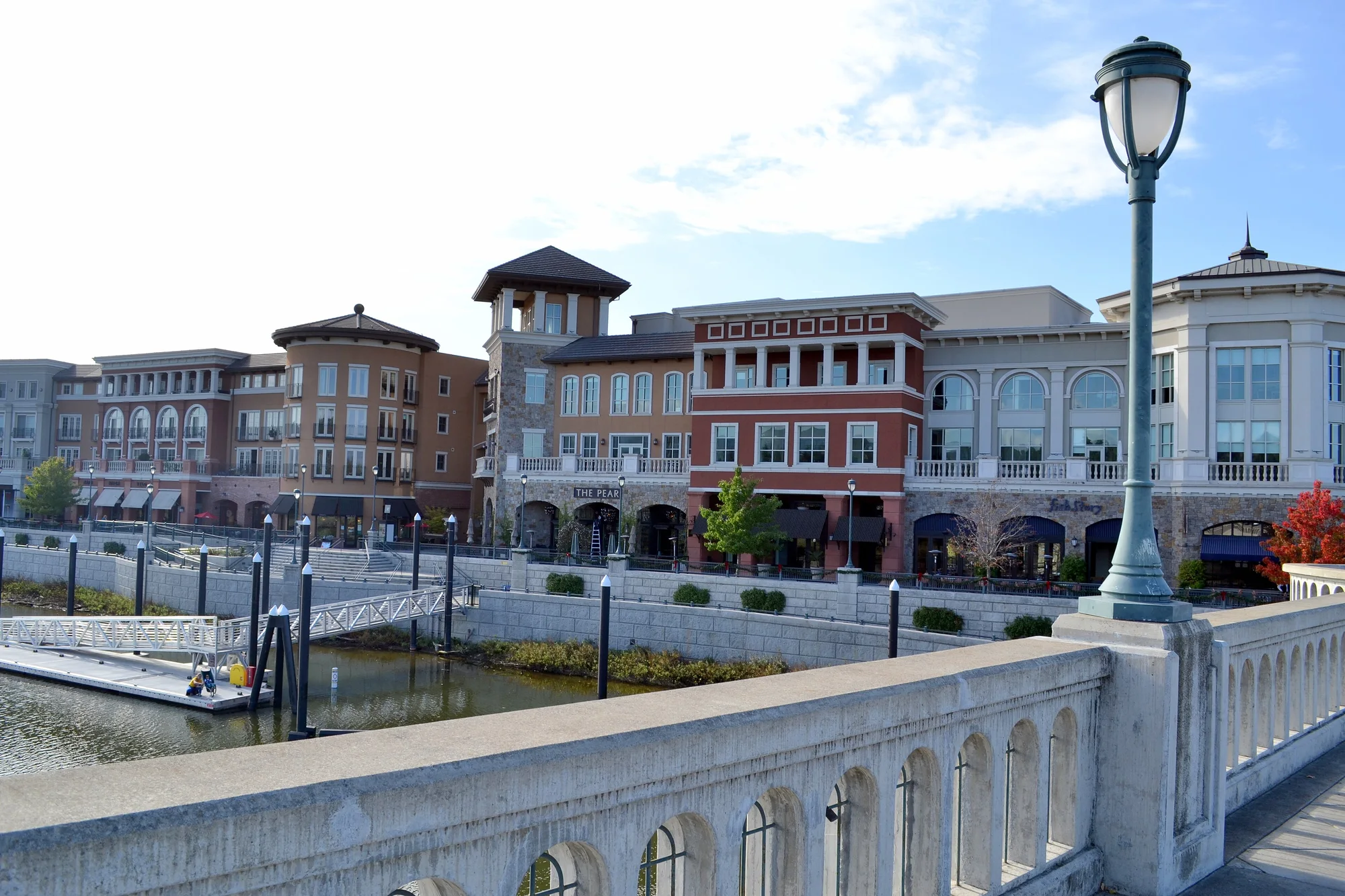 City of Napa riverfront, marina, and downtown buildings along the Napa River
